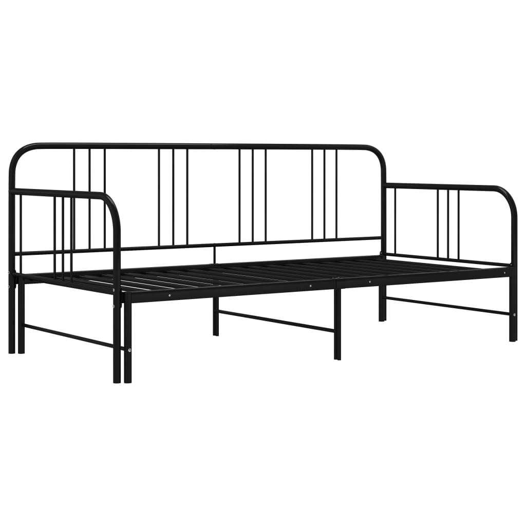 Vuodesohvan runko musta metalli 90x200 cm - Sisustajankoti.fi