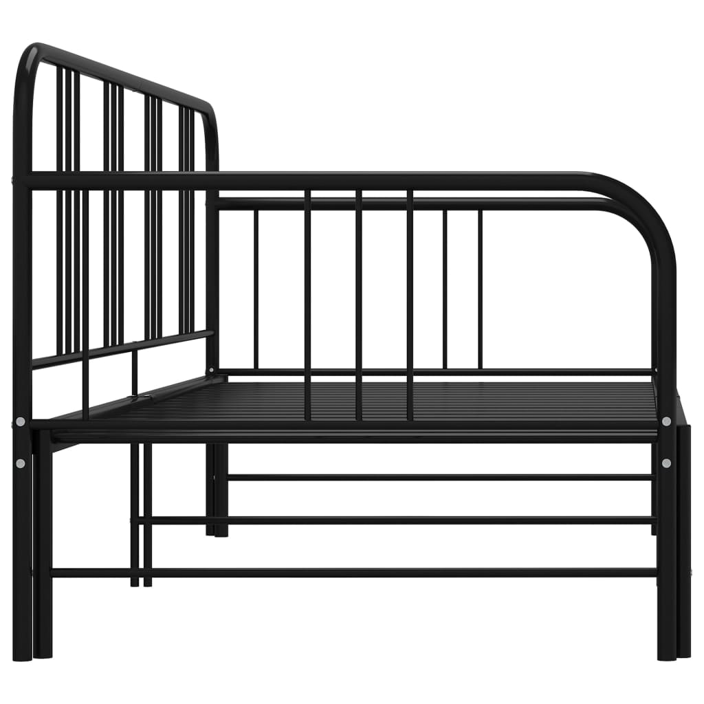 Vuodesohvan runko musta metalli 90x200 cm - Sisustajankoti.fi