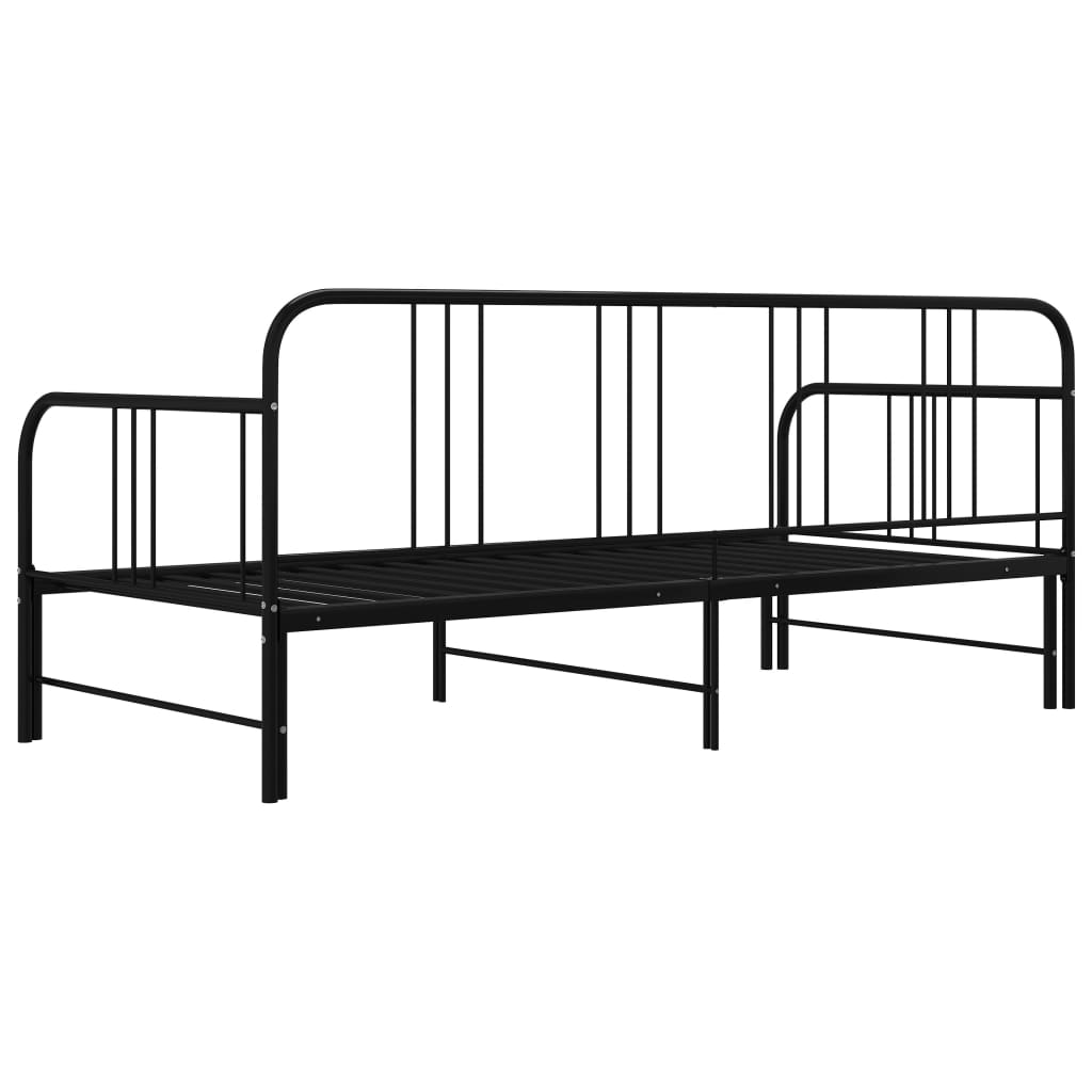 Vuodesohvan runko musta metalli 90x200 cm - Sisustajankoti.fi