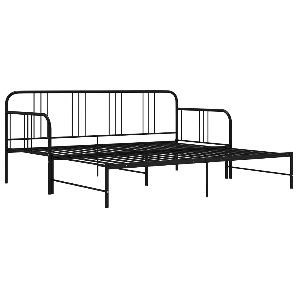 Vuodesohvan runko musta metalli 90x200 cm - Sisustajankoti.fi