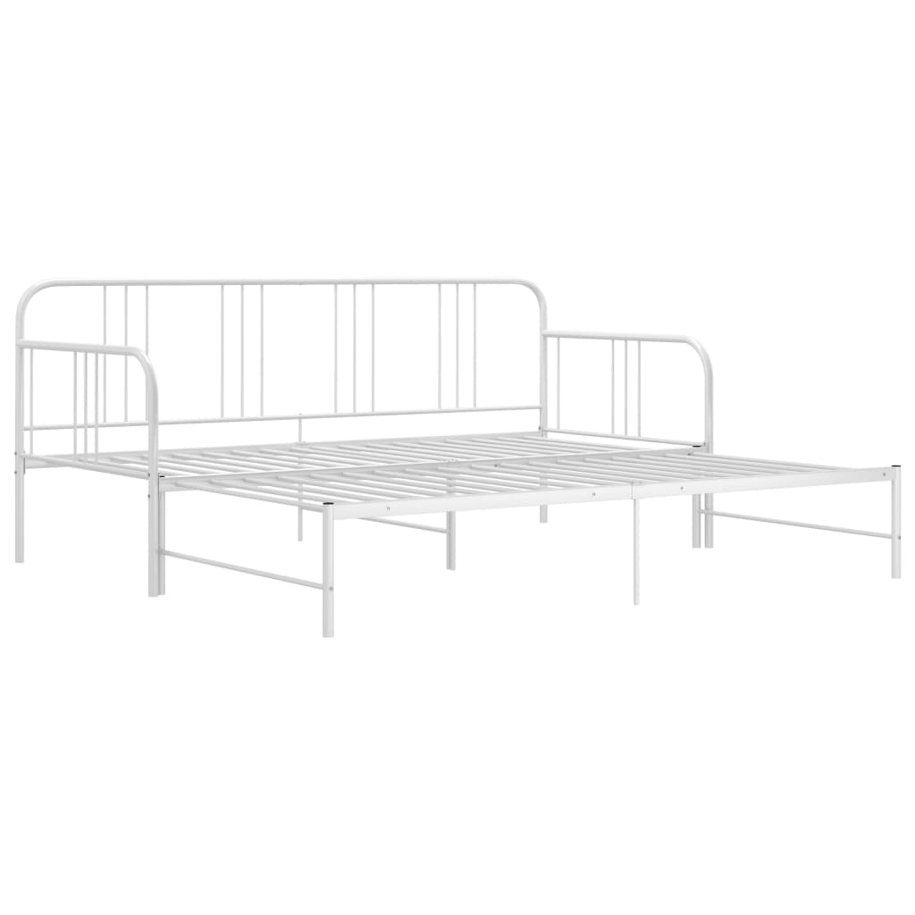 Vuodesohvan runko valkoinen metalli 90x200 cm - Sisustajankoti.fi