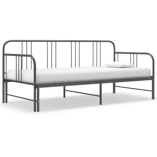 Vuodesohvan runko harmaa metalli 90x200 cm - Sisustajankoti.fi