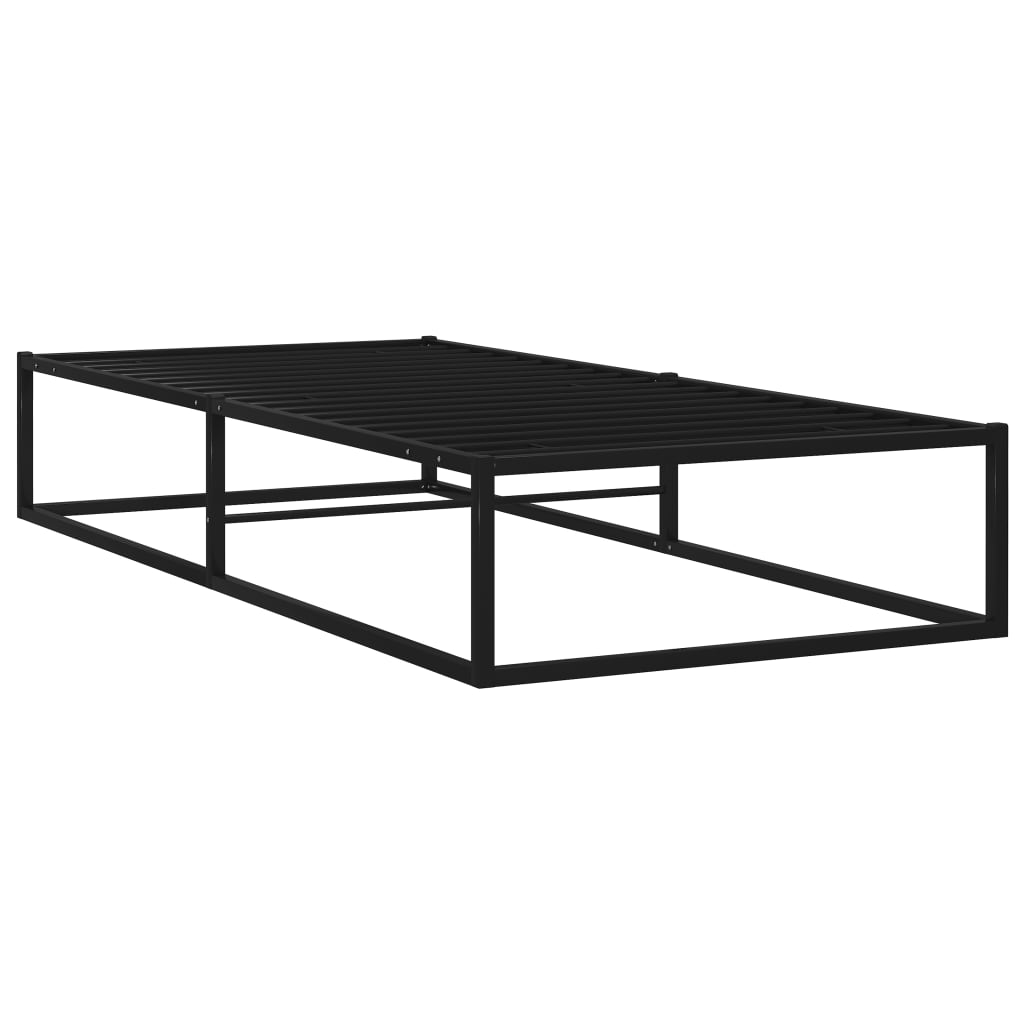 Sängynrunko musta metalli 90x200 cm - Sisustajankoti.fi