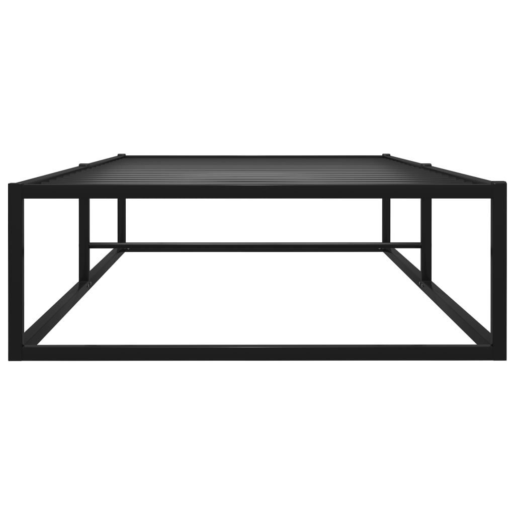 Sängynrunko musta metalli 90x200 cm - Sisustajankoti.fi