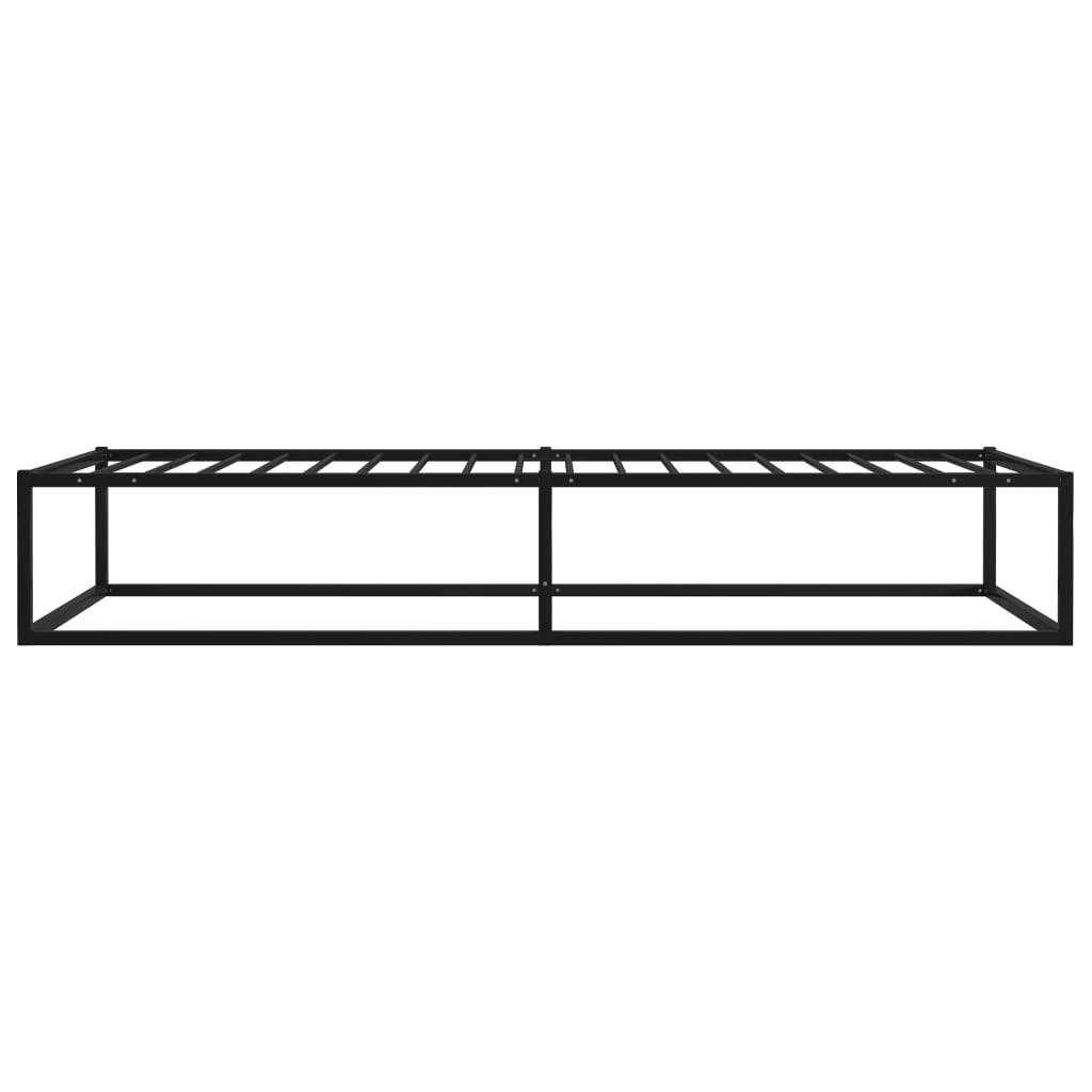 Sängynrunko musta metalli 90x200 cm - Sisustajankoti.fi