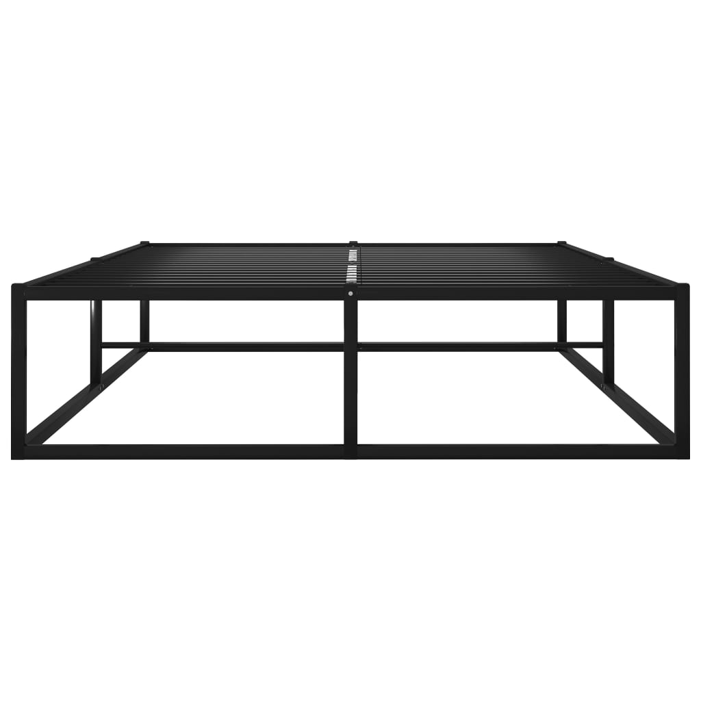 Sängynrunko musta metalli 120x200 cm - Sisustajankoti.fi
