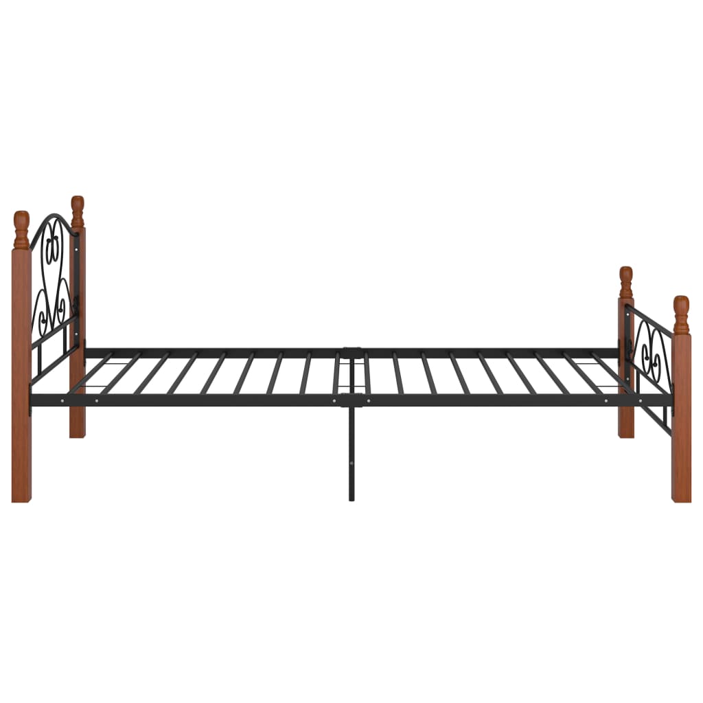 Sängynrunko musta metalli 90x200 cm - Sisustajankoti.fi