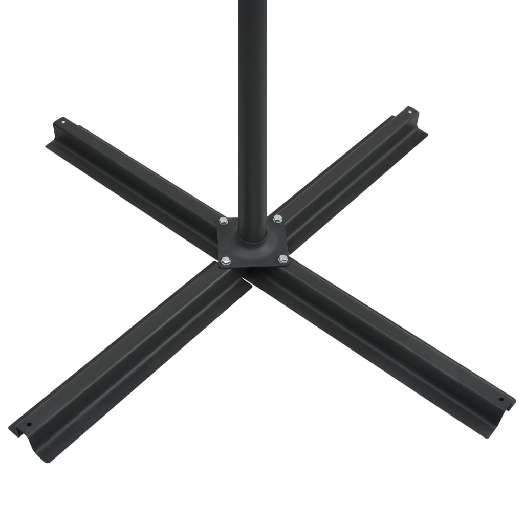 Aurinkovarjo LED-valoilla terrakotta 250x250 cm - Sisustajankoti.fi