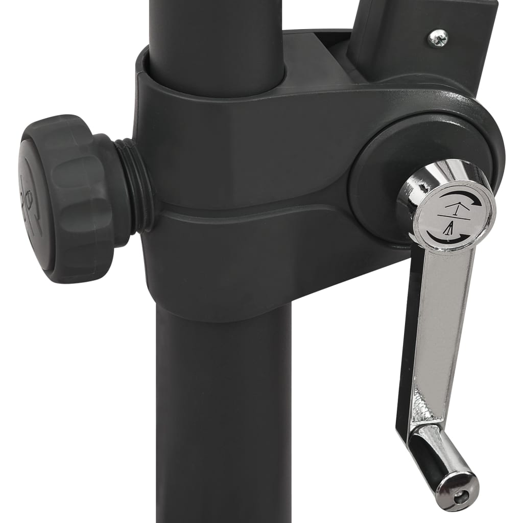 Riippuva aurinkovarjo tangolla ja LED-valoilla terrakotta 300cm - Sisustajankoti.fi