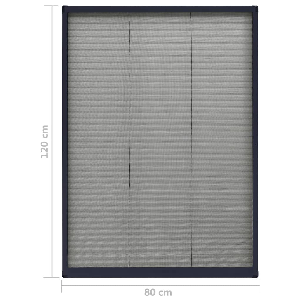 Laskostettu hyönteisverkko ikkunaan alumiini antras. 80x160 cm - Sisustajankoti.fi