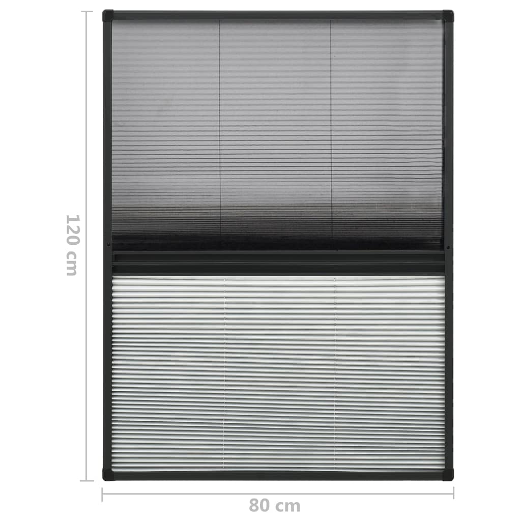 Laskostettu hyönteisverkko ikkunaan 80x120 cm alumiini - Sisustajankoti.fi