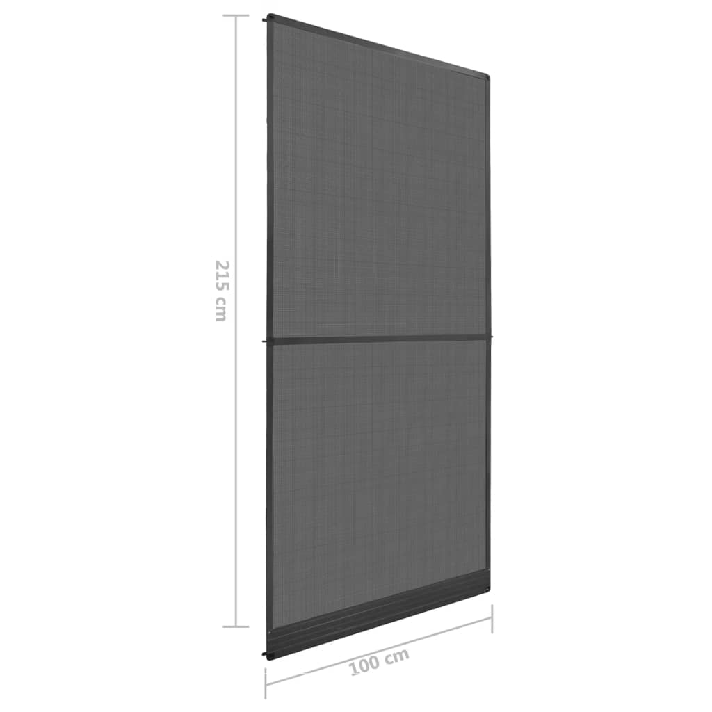 Saranoitu hyönteisverkko oviin 100x215 cm antrasiitti - Sisustajankoti.fi