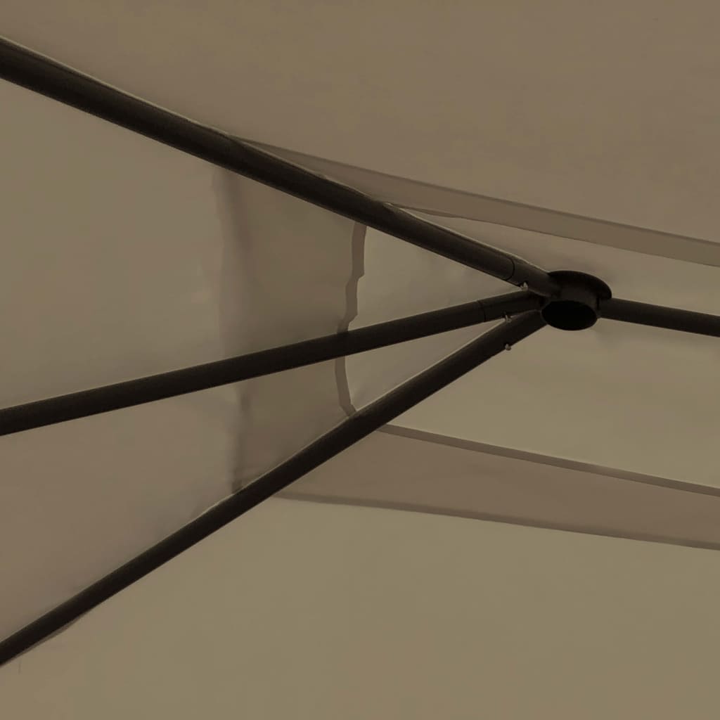 Huvimaja sivuseinillä 3x6x2,6 m harmaanruskea 160 g/m² - Sisustajankoti.fi