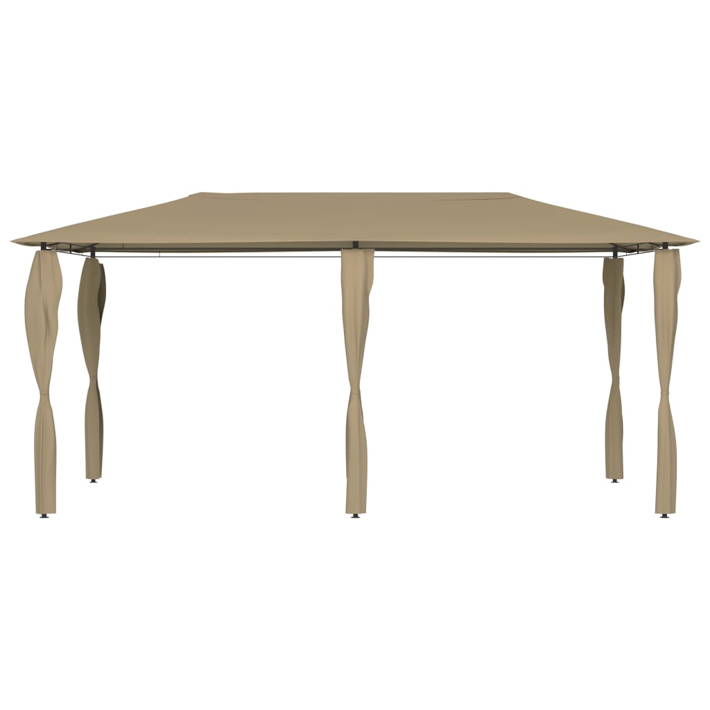 Huvimaja sivuseinillä 3x6x2,6 m harmaanruskea 160 g/m² - Sisustajankoti.fi