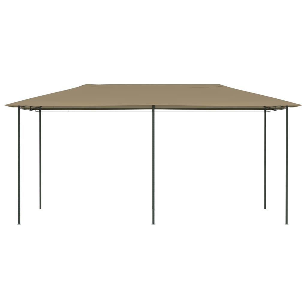 Huvimaja 3x6x2,6 m harmaanruskea 160 g/m² - Sisustajankoti.fi