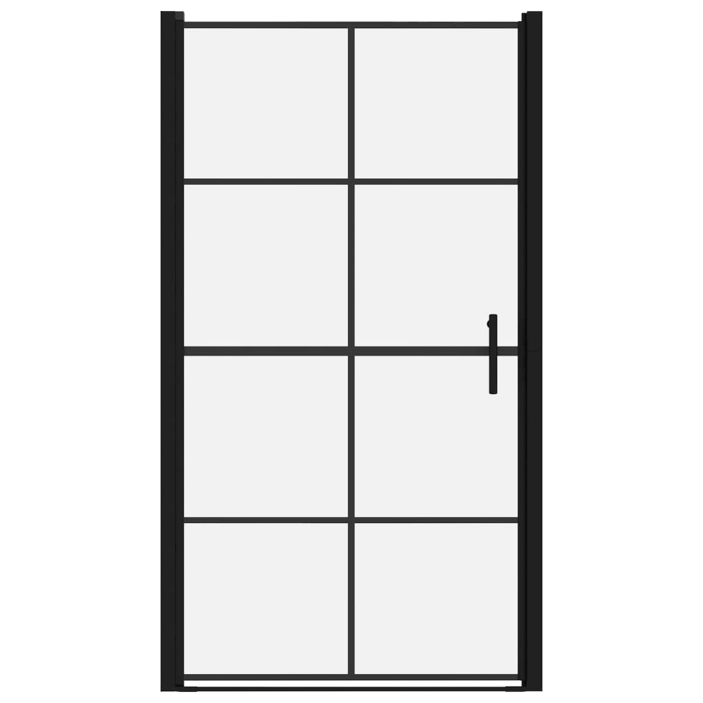 Suihkuovi karkaistu lasi 100x178 cm musta - Sisustajankoti.fi