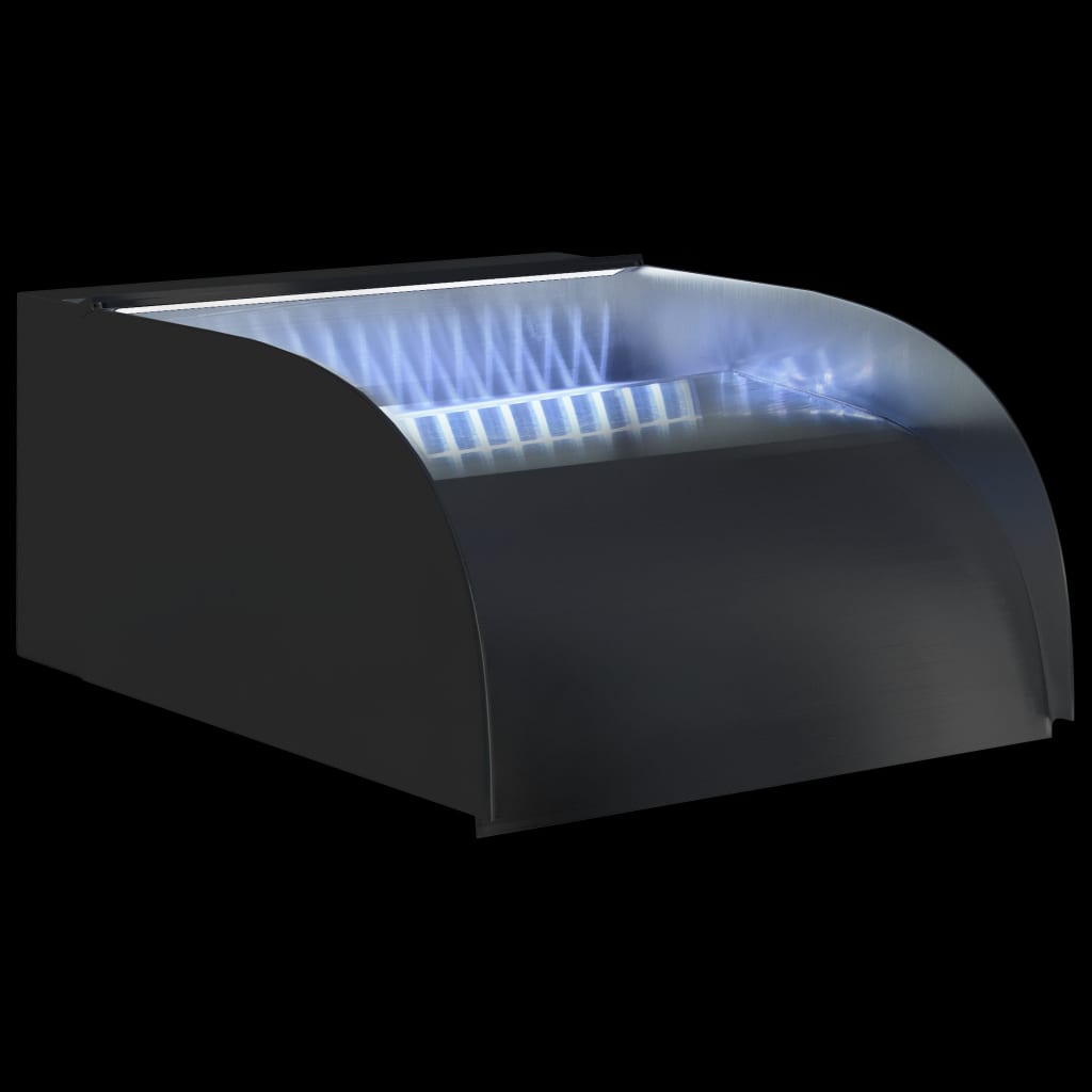 Vesiputous LED-valoilla 304 ruostumaton teräs 30x34x14 cm - Sisustajankoti.fi