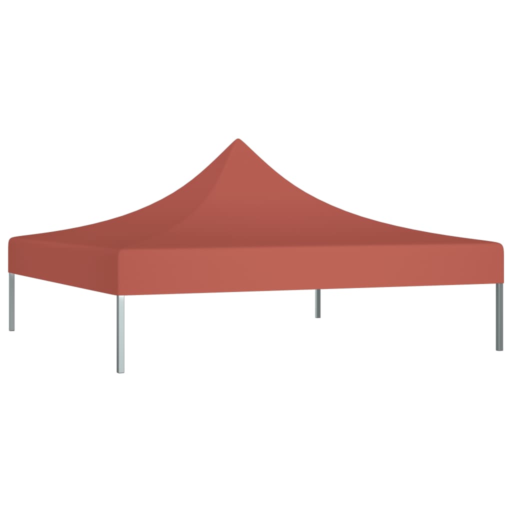 Juhlateltan katto 3x3 m terrakotta 270 g/m² - Sisustajankoti.fi