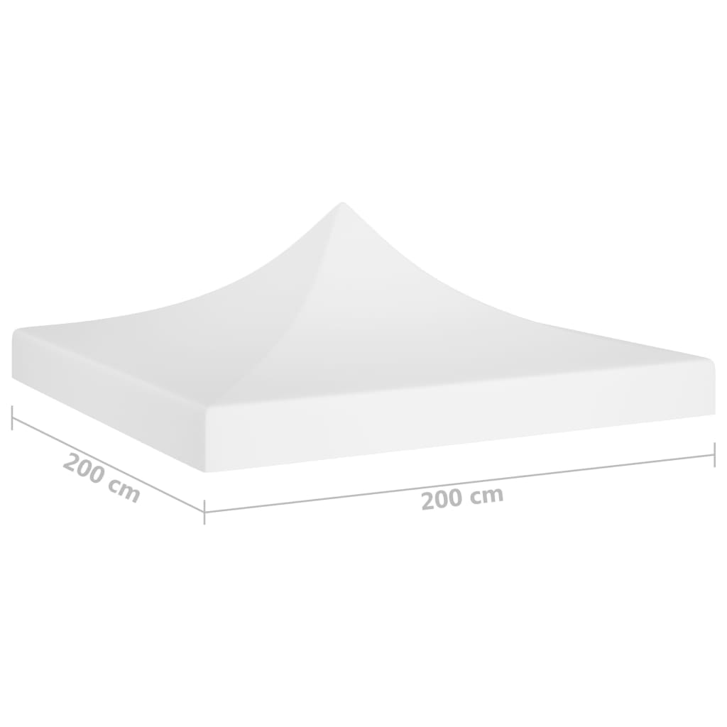 Juhlateltan katto 2x2 m valkoinen 270 g/m² - Sisustajankoti.fi