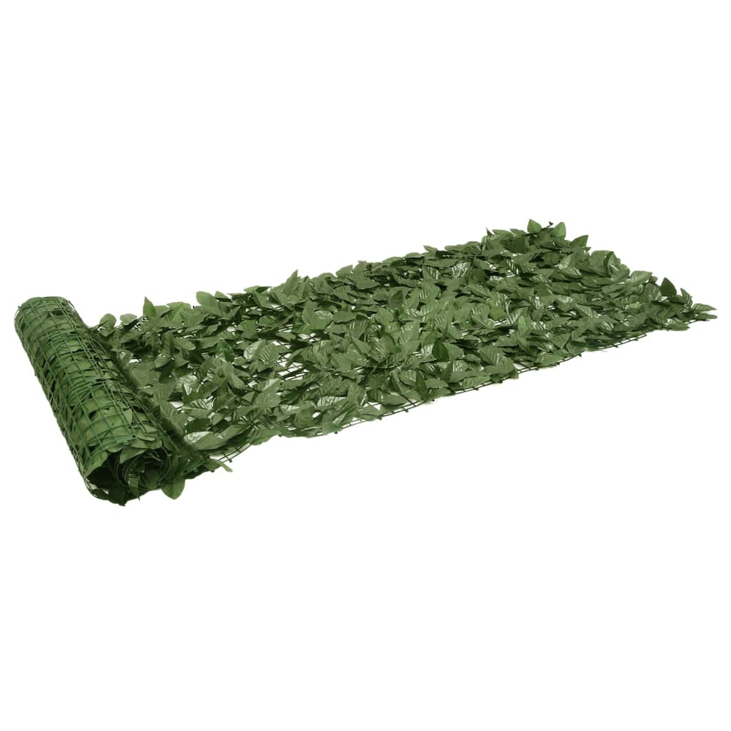 Parvekkeen suoja tummanvihreillä lehdillä 300x75 cm - Sisustajankoti.fi