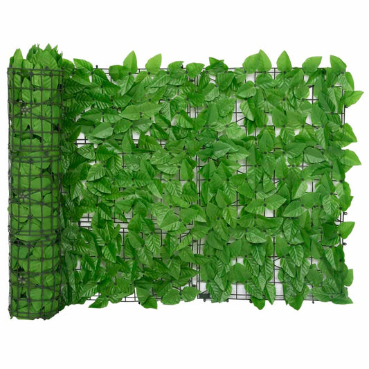 Parvekkeen suoja vihreillä lehdillä 300x75 cm - Sisustajankoti.fi