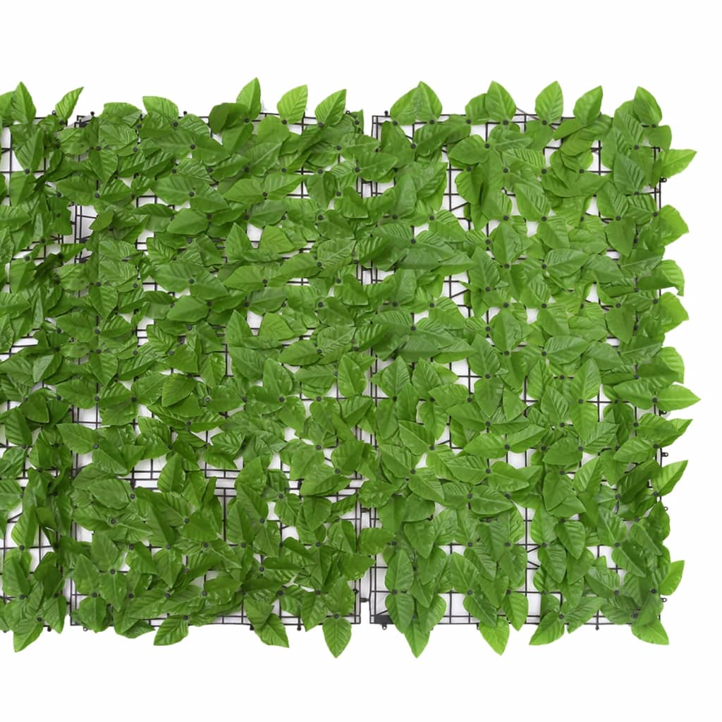 Parvekkeen suoja vihreillä lehdillä 600x100 cm - Sisustajankoti.fi