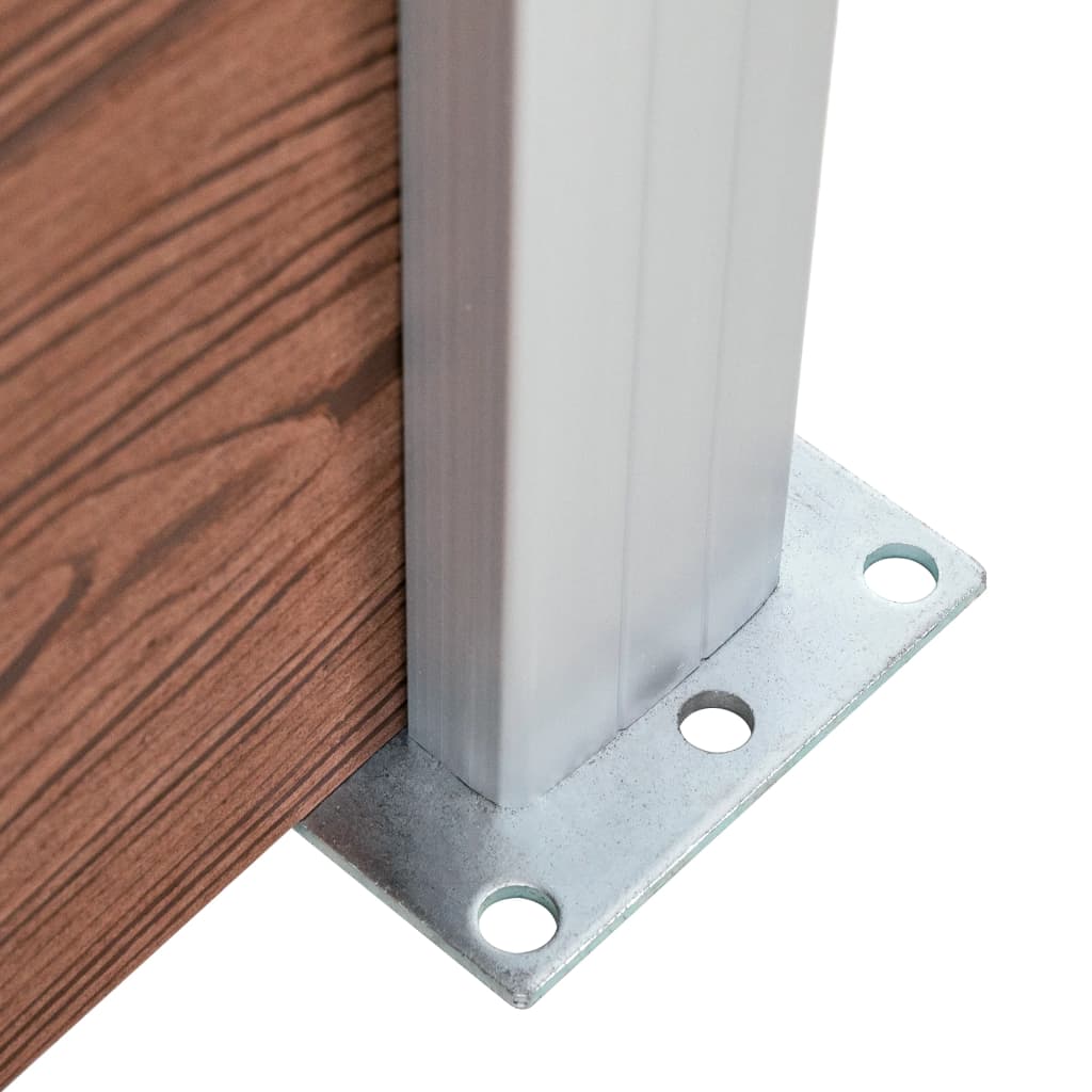 Aitapaneeli WPC 180x146 cm ruskea - Sisustajankoti.fi