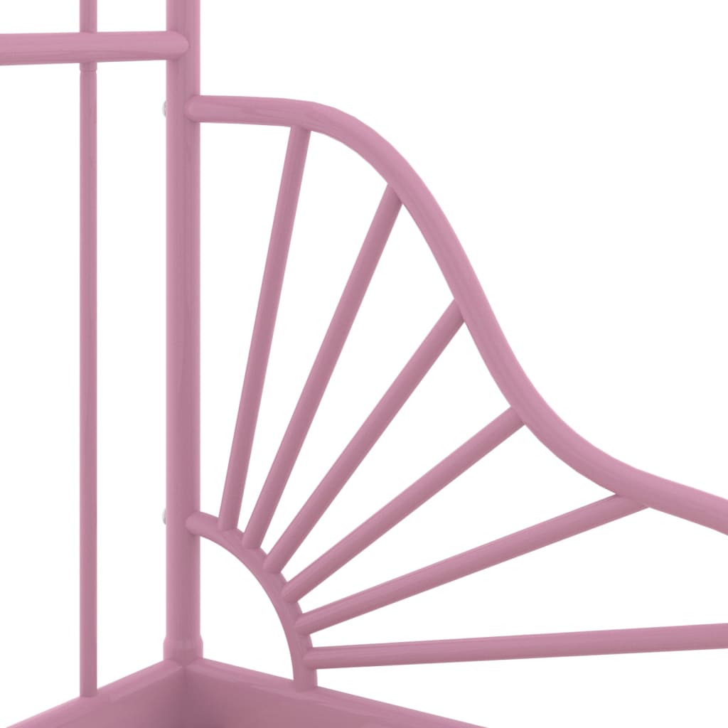 Jatkettava sängynrunko pinkki metalli 80x130/200 cm - Sisustajankoti.fi