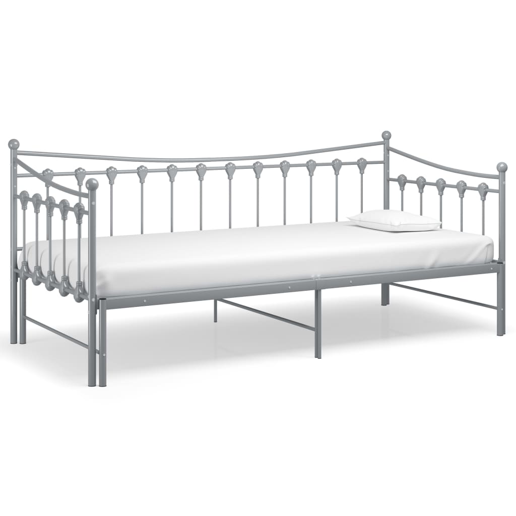 Vuodesohvan runko harmaa metalli 90x200 cm - Sisustajankoti.fi