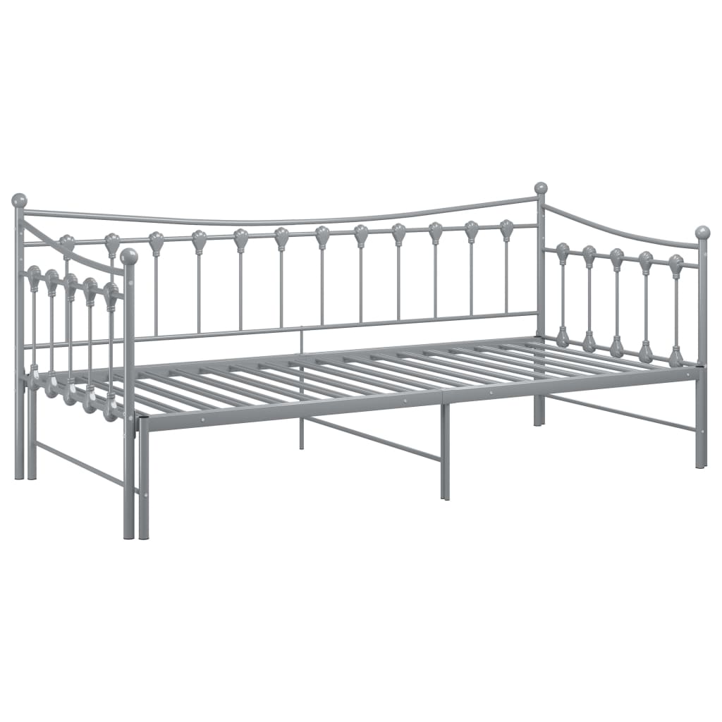Vuodesohvan runko harmaa metalli 90x200 cm - Sisustajankoti.fi