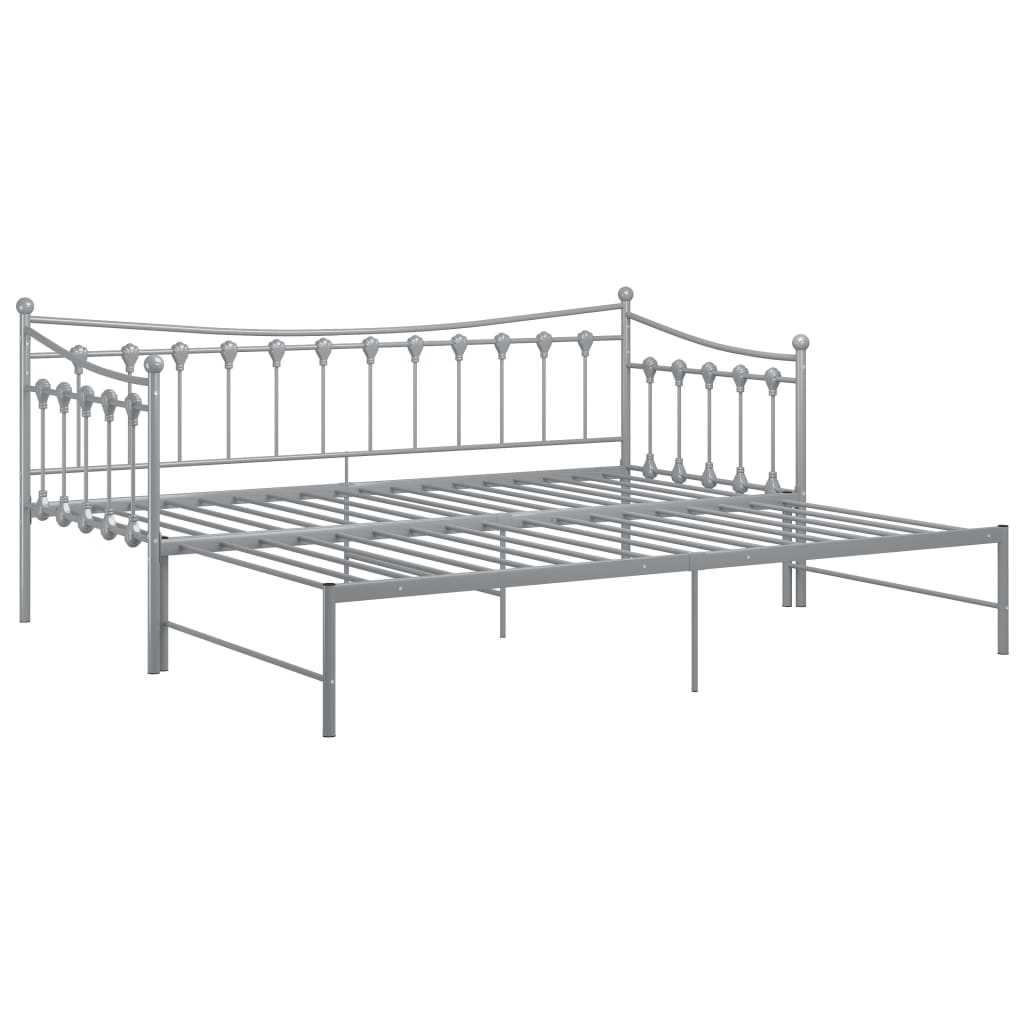 Vuodesohvan runko harmaa metalli 90x200 cm - Sisustajankoti.fi