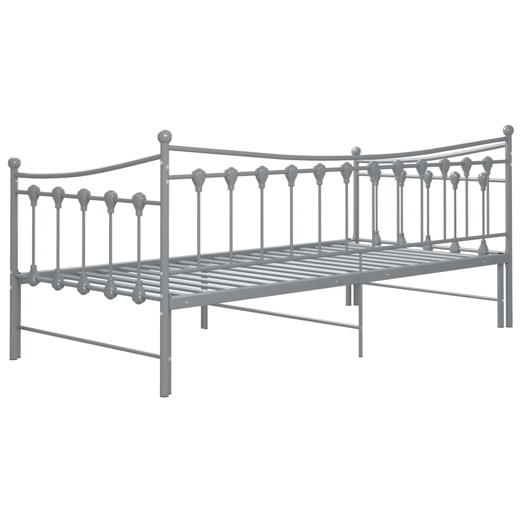 Vuodesohvan runko harmaa metalli 90x200 cm - Sisustajankoti.fi