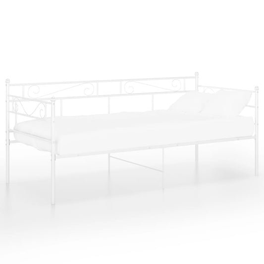 Sohvasängyn runko valkoinen metalli 90x200 cm - Sisustajankoti.fi