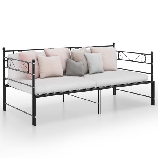 Vuodesohvan runko musta metalli 90x200 cm - Sisustajankoti.fi