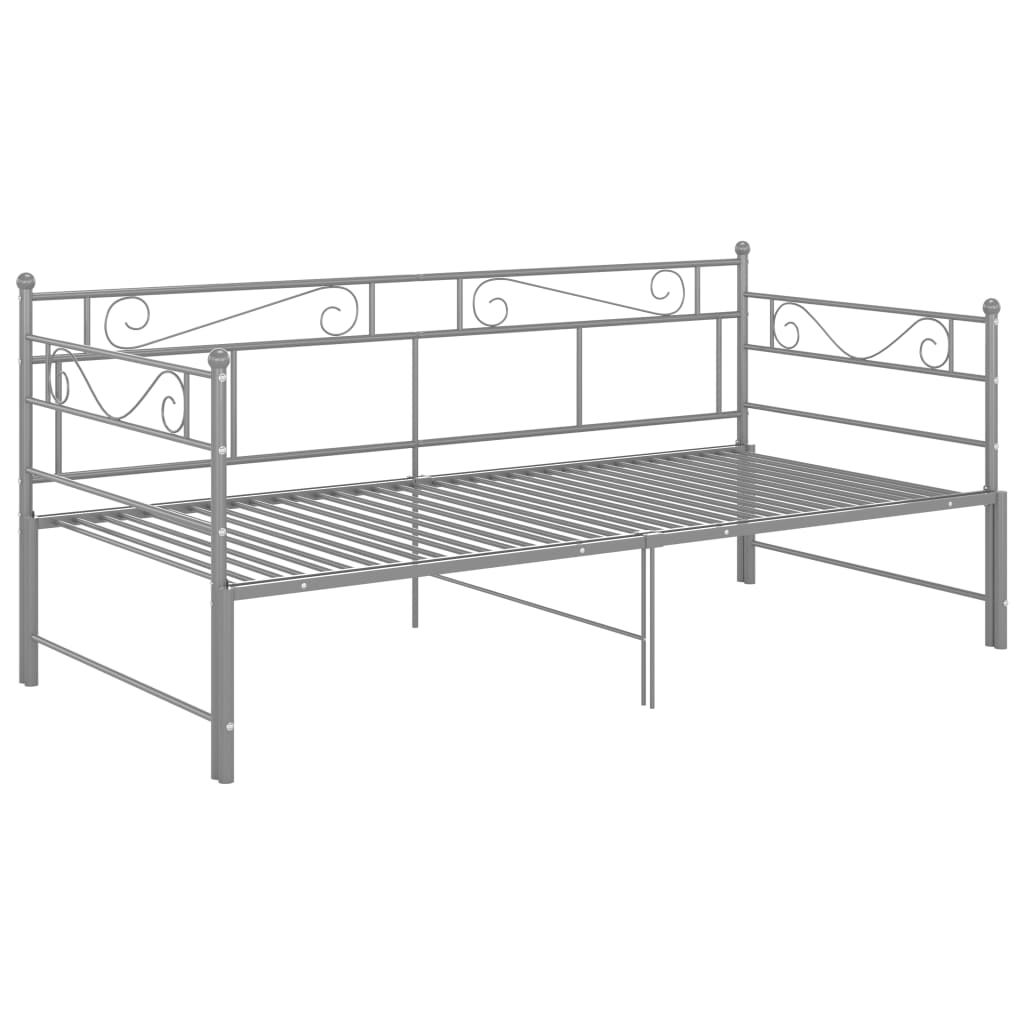 Vuodesohvan runko harmaa metalli 90x200 cm - Sisustajankoti.fi