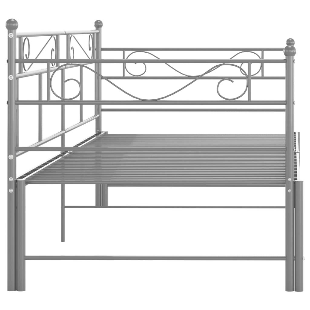 Vuodesohvan runko harmaa metalli 90x200 cm - Sisustajankoti.fi