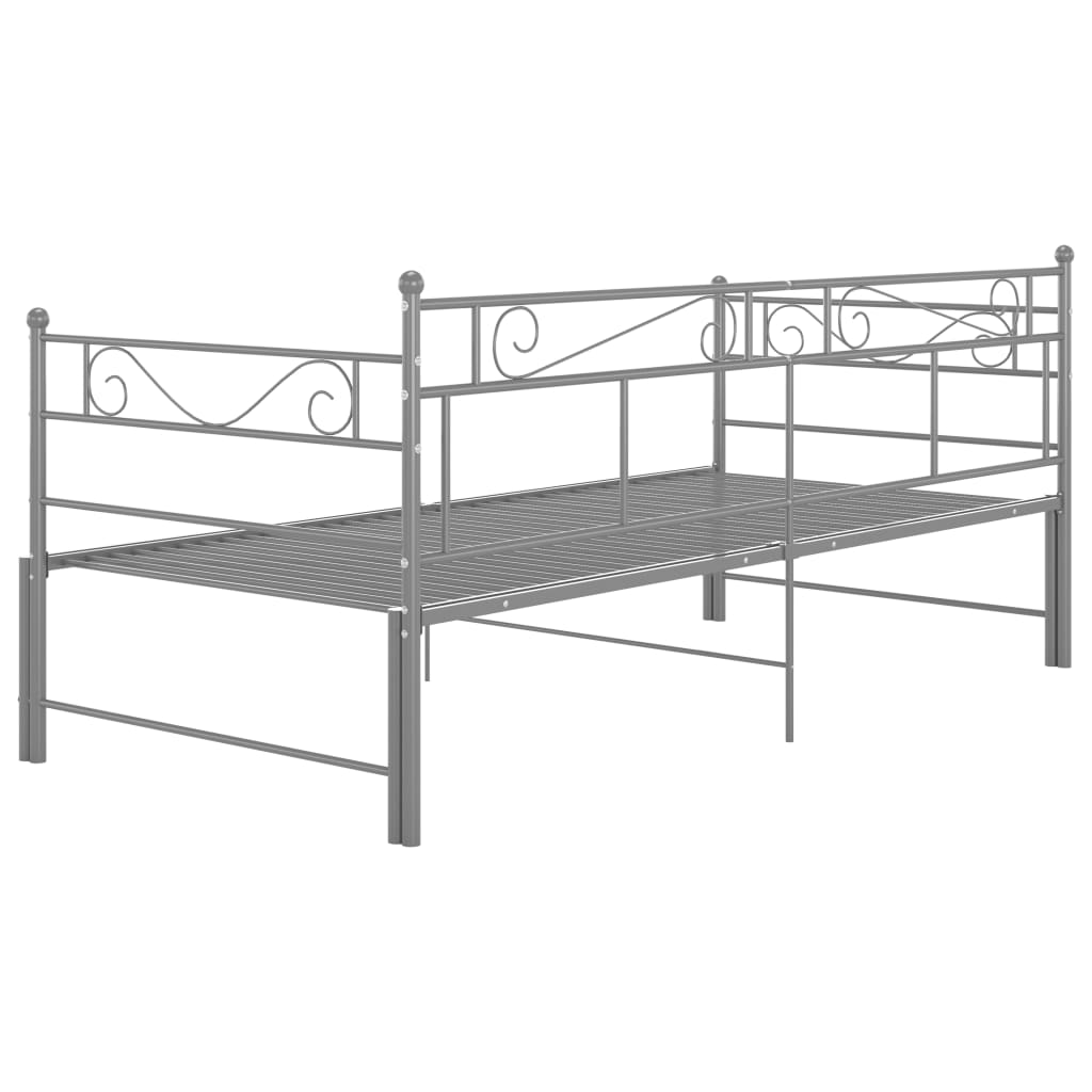 Vuodesohvan runko harmaa metalli 90x200 cm - Sisustajankoti.fi
