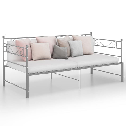 Vuodesohvan runko harmaa metalli 90x200 cm - Sisustajankoti.fi