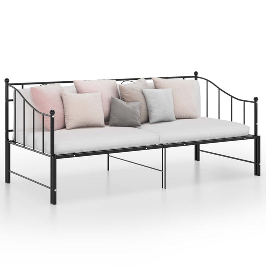 Vuodesohvan runko musta metalli 90x200 cm - Sisustajankoti.fi