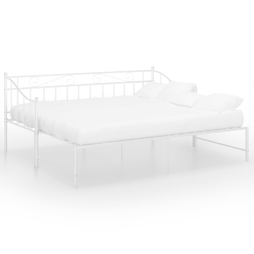Vuodesohvan runko valkoinen metalli 90x200 cm - Sisustajankoti.fi