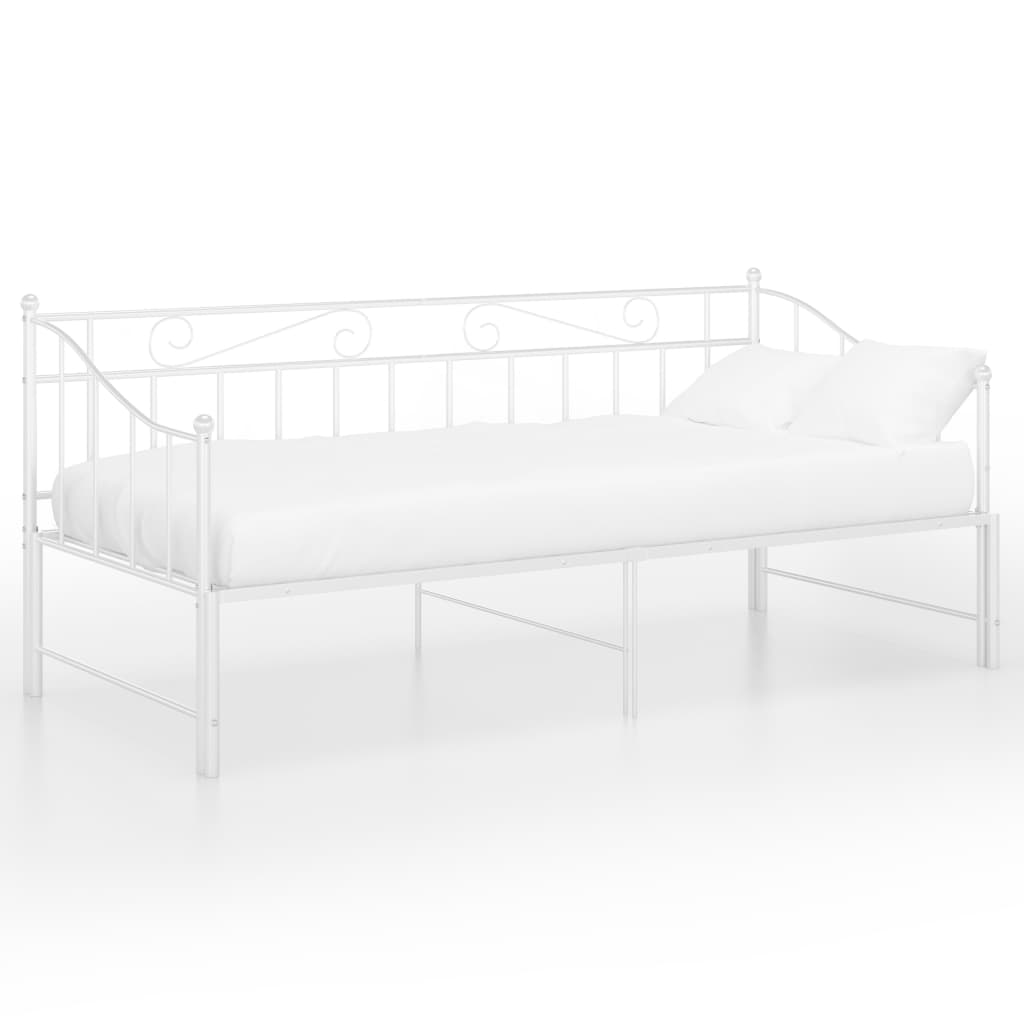 Vuodesohvan runko valkoinen metalli 90x200 cm - Sisustajankoti.fi