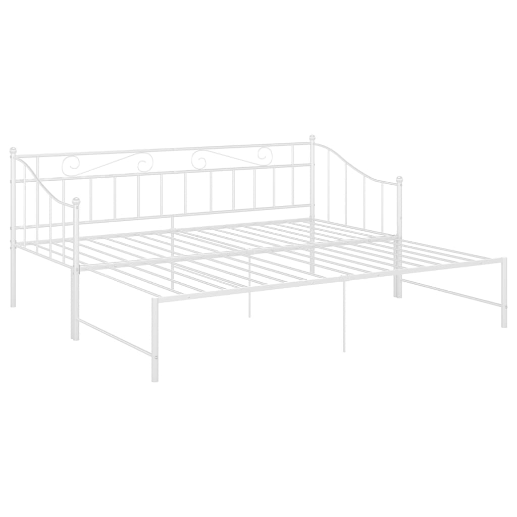 Vuodesohvan runko valkoinen metalli 90x200 cm - Sisustajankoti.fi