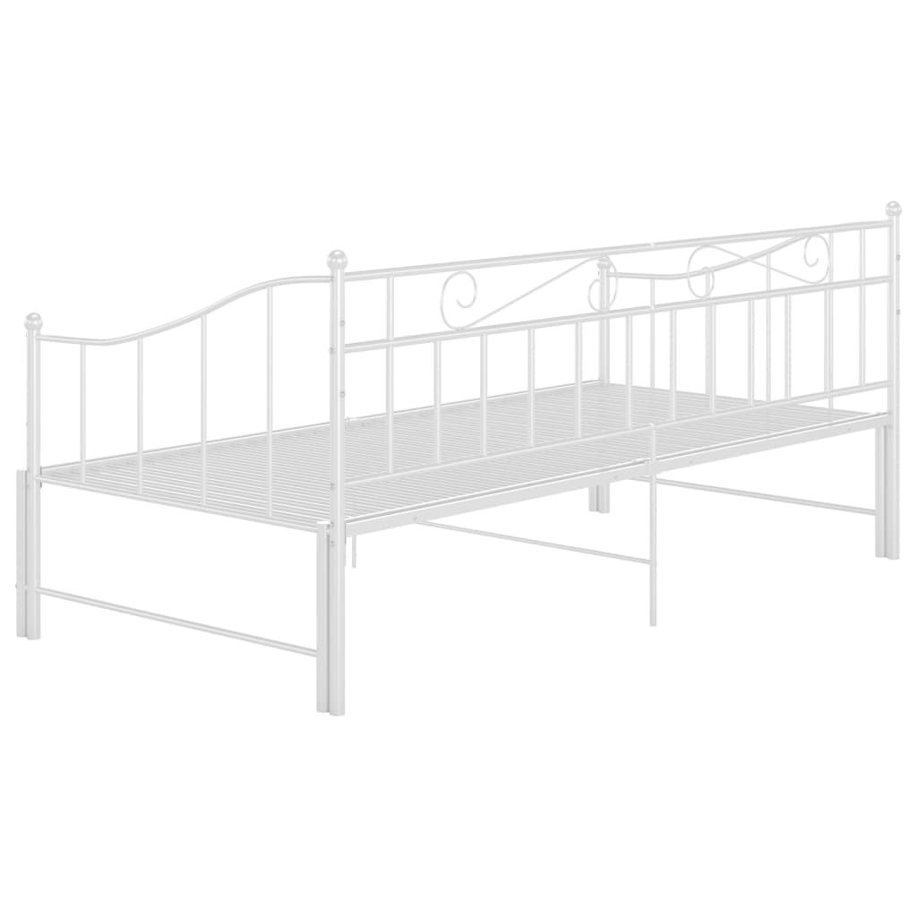 Vuodesohvan runko valkoinen metalli 90x200 cm - Sisustajankoti.fi