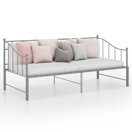 Vuodesohvan runko harmaa metalli 90x200 cm - Sisustajankoti.fi