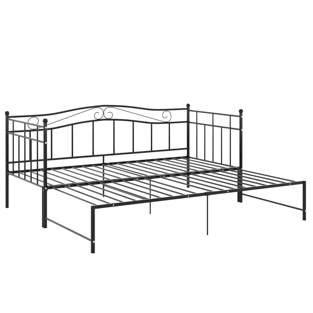 Vuodesohvan runko musta metalli 90x200 cm - Sisustajankoti.fi
