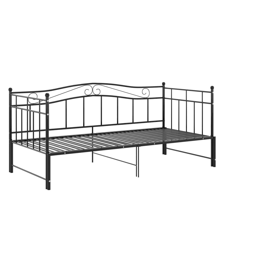 Vuodesohvan runko musta metalli 90x200 cm - Sisustajankoti.fi