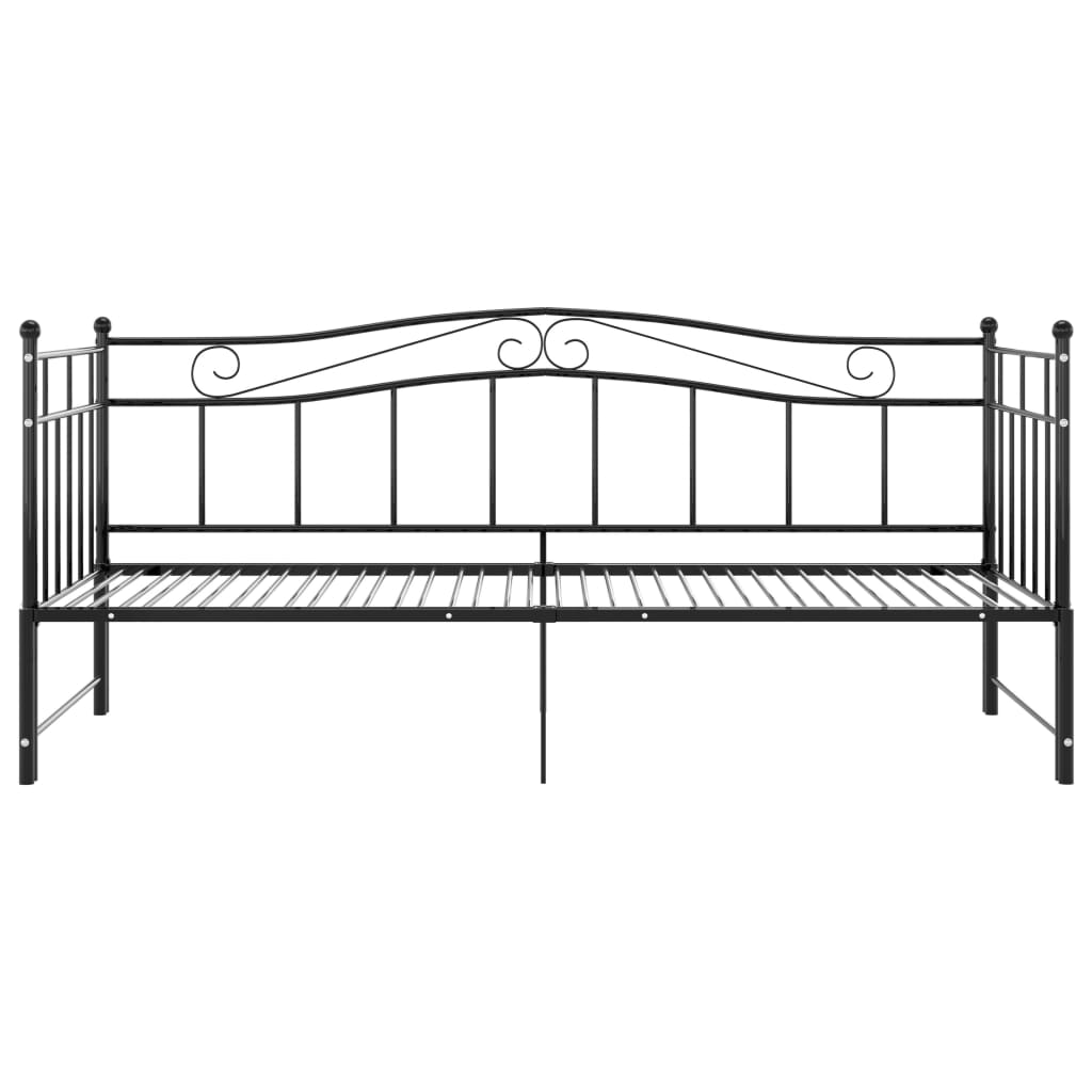 Vuodesohvan runko musta metalli 90x200 cm - Sisustajankoti.fi