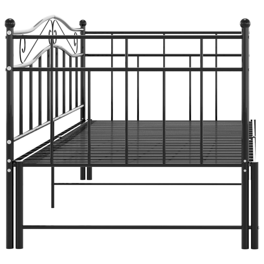 Vuodesohvan runko musta metalli 90x200 cm - Sisustajankoti.fi