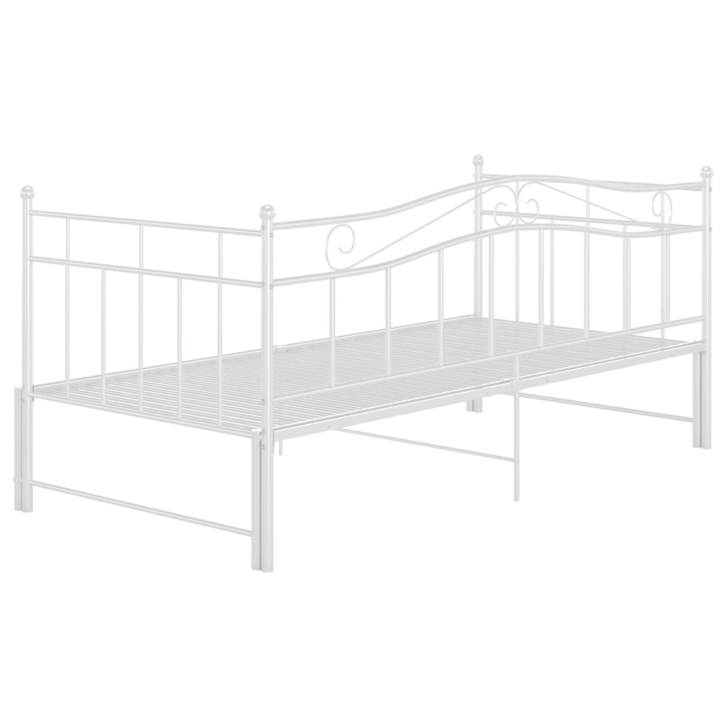 Vuodesohvan runko valkoinen metalli 90x200 cm - Sisustajankoti.fi