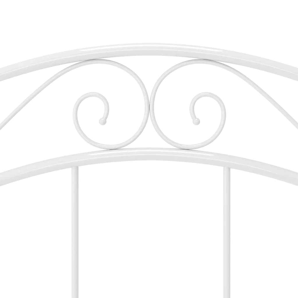 Sängynrunko valkoinen metalli 100x200 cm - Sisustajankoti.fi